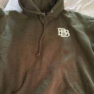 Olive Green Hoodie with Logo